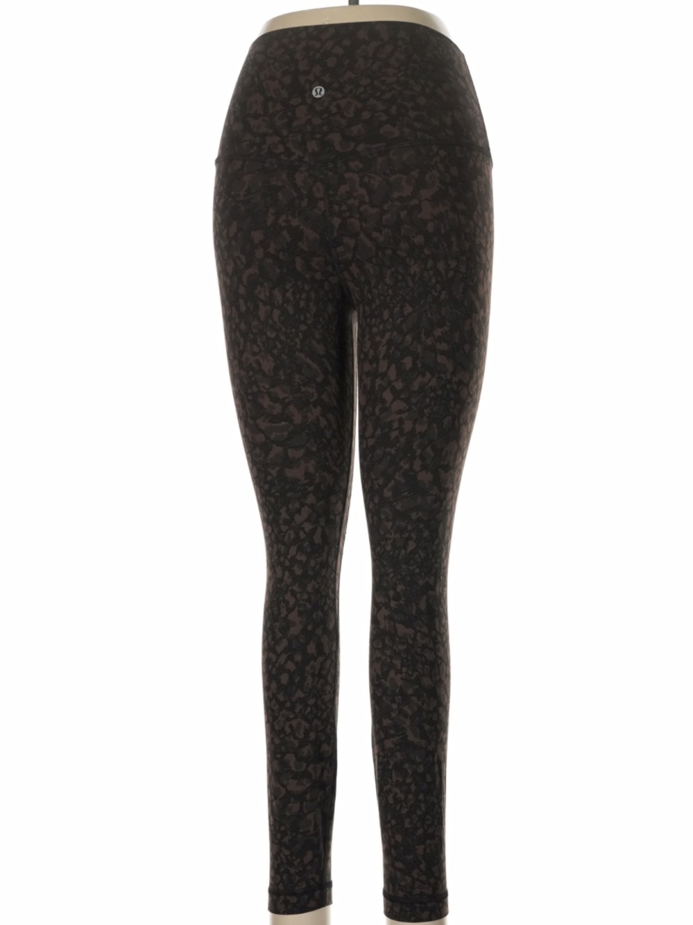 lululemon athletica High-Rise Printed Leggings Black & gray athletic soft 12